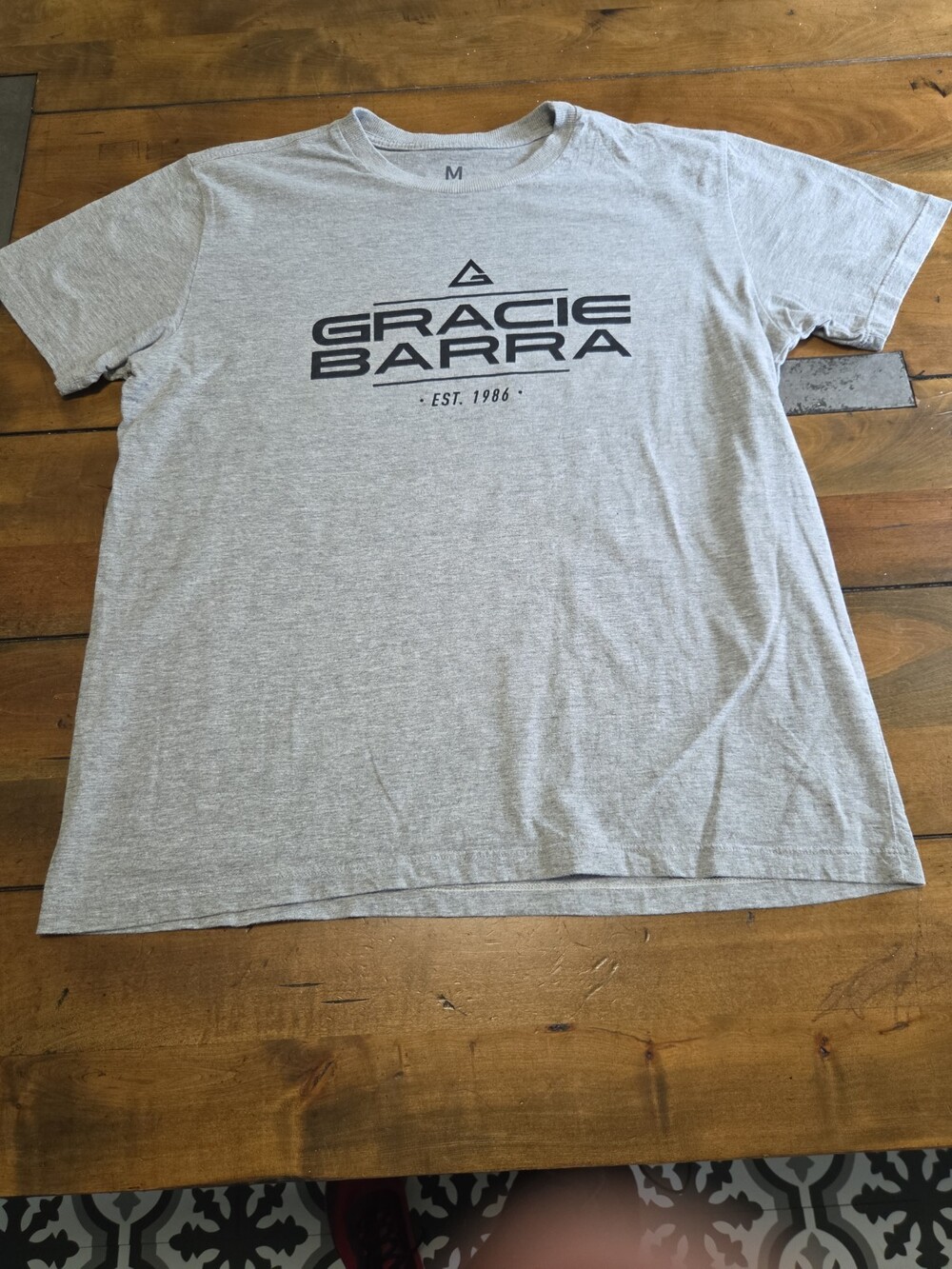 Gracie Barra Shirt Medium M Grey BJJ Training Camp Floripa 2025 Headquarters Tee
